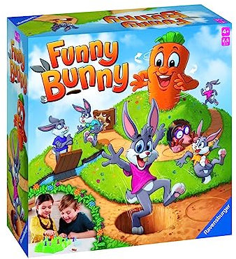 Ravensburger - Funny Bunny, Brettspiele für Kinder 4 Jahre, Spielzeug für Kinder 4 Jahre, Brettspiele für Kinder, Geschenke für Kinder