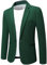Allthemen Blazer da Uomo Slim Fit con Un Bottone Suit Jacket Giacca Elegante Formale for Wedding Business Evening da Lavoro Verde XL