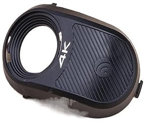 OwlKay Drohnen-Zubehör für YUNEEC Typhoon H480 Q500 4K CGO3 PTZ-Kamera-Zubehör Kugelgehäuse Kunststoffgehäuse vorne und hinten (Farbe: Linsengehäuse)