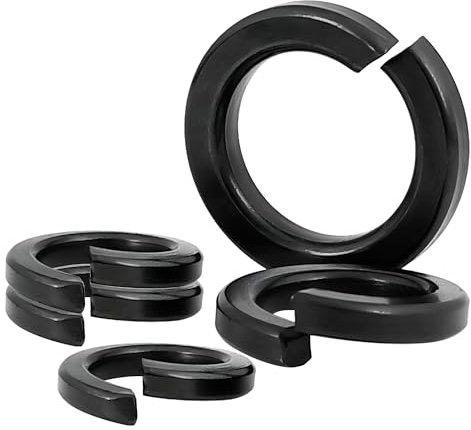 Qrity 20 Pièces Rondelles de Blocage à Ressort, M10 Rondelles à Ressort, Rondelles Metal Rondelles Plates, Bague D'étanchéité pour Boulon/Vis