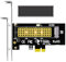GLOTRENDS PA09-X1-HS M.2 NVMe to PCIe X1 Adapter with M.2 Heatsink for 2230/2242/2260/2280 M.2 NVMe SSD, PCIe X1 Installation (Black)