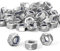 ORTAVA Sechskantmuttern M6, Sechskantmuttern Sicherungsmutter, Edelstahl Standard M6 Mutter, 10 Stück Selbstsichernde Muttern, Stoppmuttern Kontermuttern Set