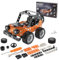 Jixin Xyzhi Building Sets Stem Assembly Metal 3-D Puzzle Off-Road Model Car Building Kit Construction Set Toys Parent-Child Interaction Play Sets Gifts for Kids Age 8-16 Orange