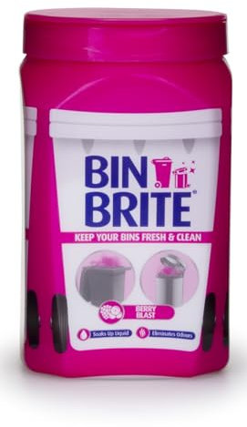 Odour Neutralizer Powder - Berry Blast - Spring Blossom -Citronella & Lemongrass - Keep Your Bin Clean and Fresh for Weeks! by Bin Brite (1, Berry Blast)