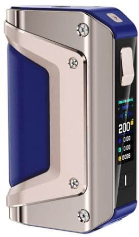Aegis Legend 3 Mod 200 W Vape Dual 18650 Batteries (paquet sans batterie incluse) Appareil Smart Lock Vaporizer Appareil L200 III Original (Bleu doré) - No Nicotine