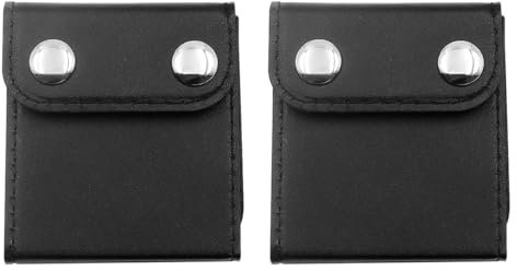 POFET Lot de 2 régulateurs de ceinture de sécurité, clip de ceinture de sécurité pour voiture, pour garder à l'écart du cou et protéger la grossesse (Noir)