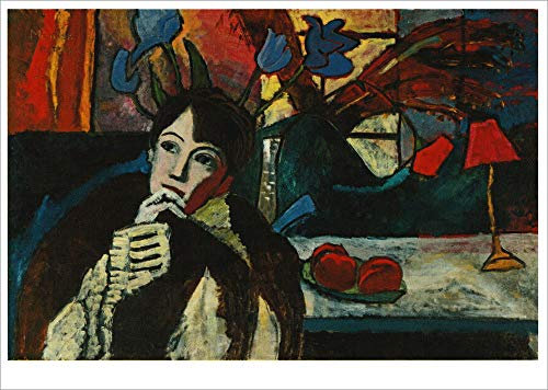 Kunstkarte Gabriele Münter Sinnende