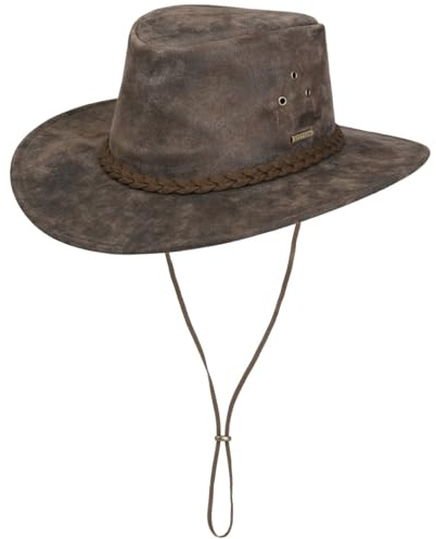 Stetson Pigskin Western Lederhut Traveller Used-Look Herren Herbst Winter