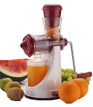 Tekcool Portable Juicer Machine Juicer Hand Juicer for Fruits and Vegetables with Steel Handle Vacuum Locking System, Shake, Fruit Juicer Machine for All Fruits (Multi1)
