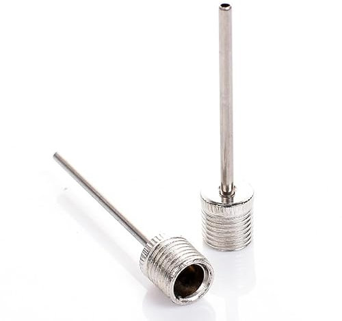 PremierAdapter Dual-Airflow Double-Speed Fast Inflating Pump Needle (Pack of 2) Adapter Needle Ball Football Rugby Volleyball Netball Valve Adapter [TY90]