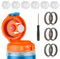 TOEECY Gatorade Gx Botellas Compatibles Accesorios 6 Válvulas de Silicona Blancas Incluye 1 llave Inglesa y 6 Juntas perfectas para Deporte Actividades al Aire Libre No Incluye TazasBlanco