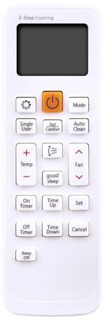 Mando Aire Acondicionado Compatible con Samsung AC A/C AQN12VFUAGM/CV AQN18VFUAGM AQN18VFUAGM/CV AQN24VFUAGM AQN24VFUAGM/CV AQN36VFUAGM AQN09VFUAGM AQN12VFUAGM