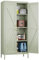 SUPEER Metallschrank,Mehrzweckschrank Stehschrank mit 3 verstellbaren Regalen, Küchenschrank Beistellschrank Buffetschrank für Wohnzimmer Flur 155 x 75 x 35 cm(Grünblau)