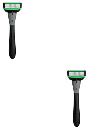 FRCOLOR 2 Sätze Rasierer razor messerscharfer rasiermaschine rasierpickel rasenfräse Rand Trimmer Körperpflege Gel Männer Rasiermesser rasieren Rasiermesser mit sieben Klingen Gummi