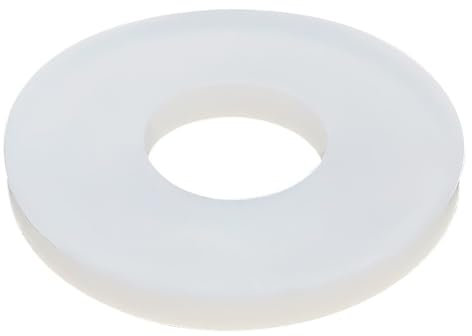 Rondelle plate ronde， Lot de 10 joints toriques plats en caoutchouc de silicone blanc, épaisseur 3 mm(16x24x3mm)
