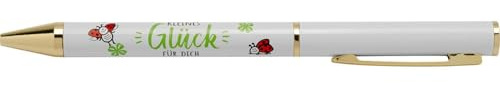 Sheepworld Kugelschreiber kleines Glück | Stift mit Clip, in Geschenkbox, mit blauer, austauschbarer Mine | Geschenk Geburtstag, Weihnachten, Silvester | 74433