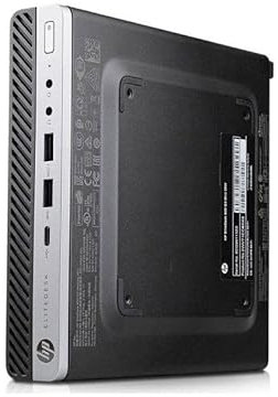 PC HP EliteDesk 800 G3 DM Intel I7-6700T RAM 32GB SSD 250GB WiFi W11 (ricondizionato)