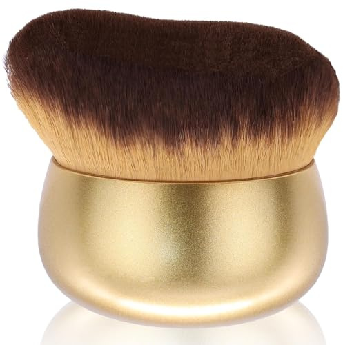 Extra Großer Make-up-Pinsel für Selbstbräuner, Bein-Make-up & Bronzer, 75 mm breiter Kabuki-Pinsel für gleichmäßige & schöne Anwendung, Sonnencreme-Gesichts