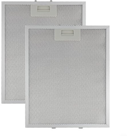 Filtro de campana extractora, 2 filtros de aluminio para campana extractora de malla metálica, 280 x 350 x 9 mm