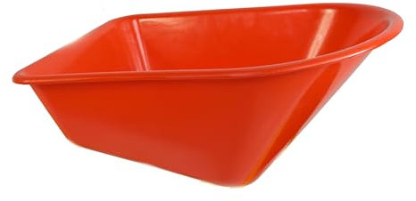 RAVENDO Kinder Schubkarrenmulde Wanne Ersatzwanne Ersatzmulde BJ350 | 50kg Tragkraft | sehr hohe Qualität | Kunststoff Mulde rot | 35 Liter |