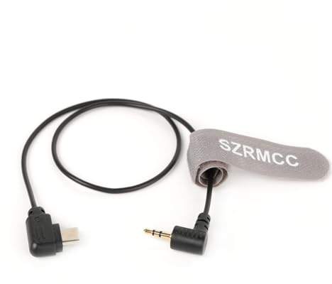 SZRMCC Ronin-SC RSS Steuerkabel Typ-C auf 2,5 mm Fernauslösekabel für DJI RSC2 RS2 RS3/Pro Stabilisator für Fujifilm X-Pro2 XT20 XT30 XA3 XE3 XH1 X100F GFX100S Canon 80D 90D M6II Kamera