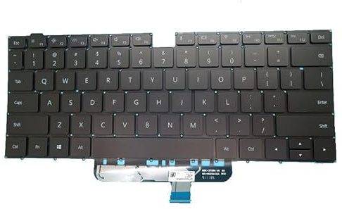 LFGOZSD Teclado retroiluminado para portátil WAQ9R para Huawei MateBook D 14 (Ruso, RU, EE. UU., TI)(United States US)