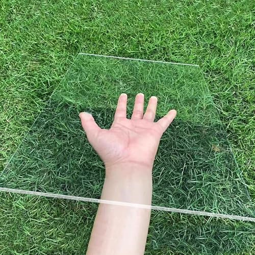 Placas de Policarbonato 4 mm, Policarbonato Transparente, Plastico Invernadero de Doblar y Cortar, para Jardines, Marquesinas, Cocheras, Ventanas, Barcos e Invernaderos.(50x120cm/20x47in)