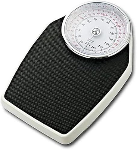 Professionelle analoge Personenwaage, batterielose mechanische Personenwaage, mechanische Personenwaage – Personenwaagenkörper(Black)