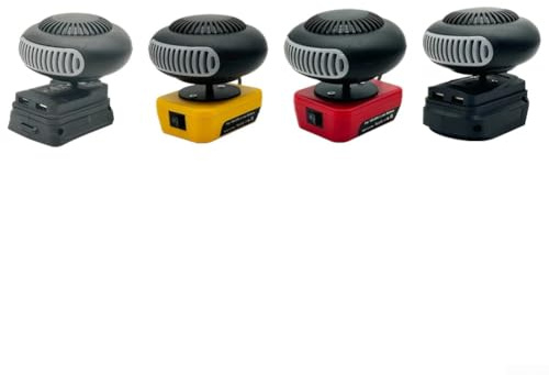 Battery Operated Portable Heater with For Rapid Warmth in 3 Seconds for Cars and Outdoor Activities, Compact and Cordless with Automatic Safety Overheat Shutoff (HotBlower-BS-2USB)