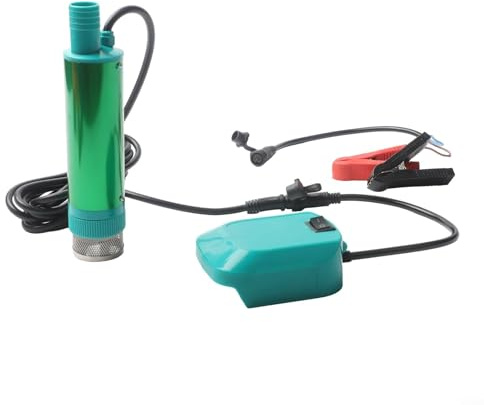 Lithium Ionen Akku Pumpe Diesel Umfüllpumpe für MT18V Batterien 38mm Durchmesser 40 60L/min Durchflussmenge mit 2 4 Meter Kabel Geeignet für Öl und Wasser