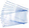 HERMA 7280 Buchumschläge 28 x 54 cm HERMÄX Classic, 10 Stück, Buchhüllen mit Beschriftungsetikett & Kantenschutz aus abwischbarer Polypropylen-Folie, Buchschoner Set für Schulbücher, transparent