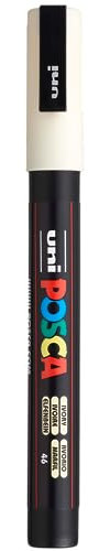 Uni-Ball Posca - 1 marqueur pointe fine conique ivoire