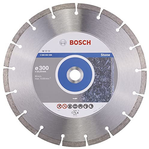 BOSCH Diamanttrennscheibe Standard für Stone, 300 x 22,23 x 3,1 x 10 mm, 2608602698