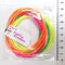 Inca Packungen mit 12 Neon Gummie Armbänder/Leuchtend Armreifen/Gummibänder - Groß Party Tasche Füller und 80s Jahre Maskenkostüm Zubehör - Grün/Orange/Pink, Grün/Orange/ Pink, Pack of 12