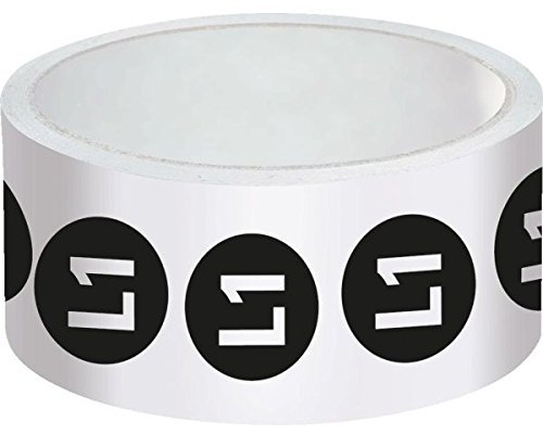 LEMAX® Leiterkennzeichen L1,RoHS-konform,Polyesterfolie,selbstklebend,Ø 20mm,500/Rolle