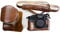 kinokoo Custodia per Fuji XT10 T20 XT30 XT30 II, Custodia protettiva in pelle PU Full Body per fotocamera Fuji X-T30 II X-T30 X-T20 X-T10 con obiettivo da 16-50 mm e 18-55 mm - con tracolla - Caffè