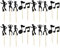 PRETYZOOM 30 Stück Musikparty Cupcake Topper Musiknote Und Tanz Menschen Kuchen Picks Dekorative Papier Kuchen Stick Topper Dekoration Lieferungen