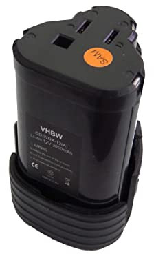 vhbw 1x batteria sostituisce Worx WA3503, WA3509, WA3505 per utensile elettrico (2000 mAh, Li-Ion, 12 V)