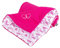 Kaarsgaren Kinderwagendecke für Winter, Größe 70 x 100 cm, Farbe: Rosa/Schmetterling, doppelseitig Kuscheldecke, Babydecke, Erstlingsdecke, Krippe Decke (Rosa/Schmetterling)