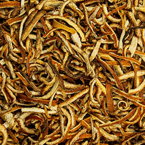Food-United getrocknete Orangenschalen naturbelassen Streifen geschnitten 300g unbehandelt Dekoration Kochen Tee Duft angenehmes intensives Natur-Aroma lose Orangen-Schalen Top Qualität
