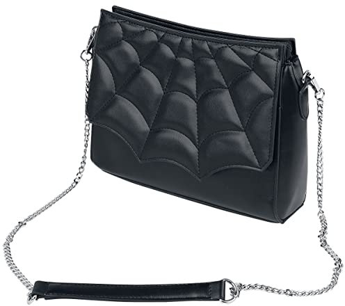 Banned Alternative Mabris Shoulder Bag Frauen Handtasche schwarz/silberfarben