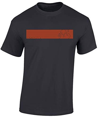 Fahrrad T-Shirt Herren : Fast Forward Bike - Rennrad Zubehör (Mouse Grey M)