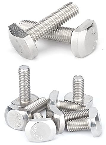 ANSIEDIO Hammerkopfschrauben Edelstahl T Schraube T-schrauben, M6*50mm,5 pcs