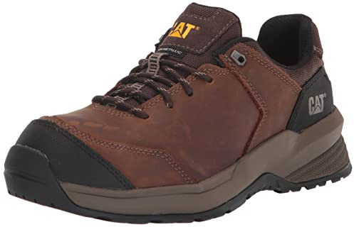 CAT Men's Streamline 2.0 Leather Composite Toe Construction Shoe, Clay, 9