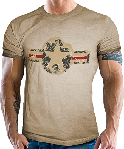 Herren T-Shirt für den US-Army Fan: Used Look USAF Logo