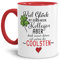 Tasse mit Spruch - Wir Waren die coolsten Kollegen - Geschenk für Kollegen, Kolleginnen, Arbeit, Büro, Abschied - Keramik, Innen & Henkel Rot, 300 ml