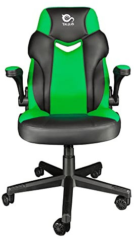 Talius Crab Silla Gaming Brazos abatibles, Butterfly, Base Naylon, Ruedas 60mm, Gas Clase 4 niños y Adultos, para Juegos, Oficina, Escritorio. (Verde)