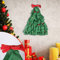 Cockjun Stoff Christbaumschmuck mit Weihnachtskugeln, 60 cm Stoff Weihnachtsbaum Weihnachtsanhänger Deko Kinder Geschenke (A)