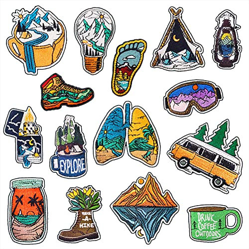 BPA 15 Stück Aufnäher, Patches Zum Aufbügeln, Bügel Flicken