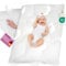 B!HOME Winter 100% Daunen Babystep 100x135cm (400g) Kinder Bezug 100% Baumwolle Decke Sommerbett Bettdecke Steppbett Steppdecke Kinderbett